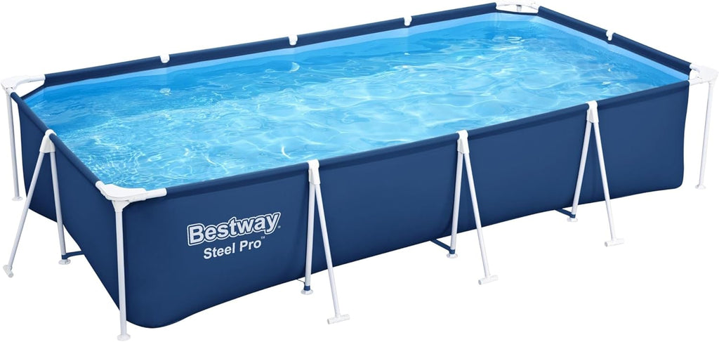 Steel Pro Piscine Hors Sol Rectangulaire 2,59 m X 1,70 m X 61 cm,Bleu