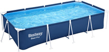 Load image into Gallery viewer, Steel Pro Piscine Hors Sol Rectangulaire 2,59 m X 1,70 m X 61 cm,Bleu