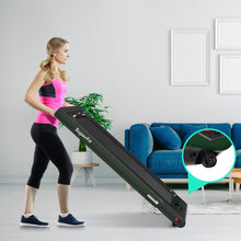 Load image into Gallery viewer, 2 en 1 Tapis de Course Electrique Pliable 1 à 12 Km/H avec Haut-parleur Bluetooth Télécommande Moteur 0,75HP Vert/Blanc/Noir/Rouge/Or/Noir et Argenté/Bleu -