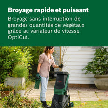 Load image into Gallery viewer, Bosch AXT Rapid 2000 Broyeur de végétaux (pour un broyage puissant des débris de jardin ; moteur puissant de 2000 W)