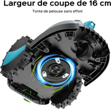 Load image into Gallery viewer, YARDCARE V100 Robot Tondeuse sans Fil Périphérique,avec Navigation par Vision, Évitement d'obstacles(150 Sortes), Robot Tondeuse Gazon avec Batterie 4 Ah, Lame de Rechange
