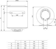 Load image into Gallery viewer, Ariston PRO1 ECO 80L - Chauffe-eau Electrique Vertical Mural Ø450 mm - Intelligent Fonction ECO - Classe B - Conçu et fabriqué pour être installé en France