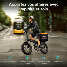 Load image into Gallery viewer, EP-2 Pro Vlo lectrique Pliable 20 脳 4.0 Fat Bike Electrique 7 Vitesses avec Batterie Amovible 48V 13Ah Autonomie 120km Tout-Terrain &amp; VTT &amp; Plage &amp; Neige -