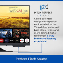 Load image into Gallery viewer, Cello C2224WS Trav 22" Zoll Smart Full HD 12V Camping Reise TV Rahmenlos Triple Tuner Bluetooth WebOS by LG Pitch Perfect Lautsprecher Wohnmobil LKW Boot [2024]