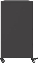 Load image into Gallery viewer, vidaXL Buffet, Armoire avec Porte, Placard avec Rangement, Organisateur de Salle de Séjour Salon Maison Intérieur, Noir 100,5x39x72 cm Acier