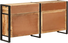 Load image into Gallery viewer, vidaXL Buffet Meuble de Rangement Armoire de Rangement avec 4 Tiroirs et 2 Compartiments Maison Intérieur 172x35x80 cm Bois de Manguier Massif