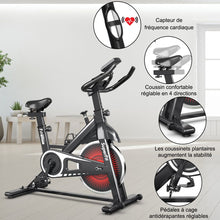 Load image into Gallery viewer, Vlo d檃ppartement silencieux avec roue et guidon en acier -