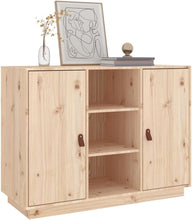 Load image into Gallery viewer, vidaXL Buffet, Armoire Latérale avec Compartiment, Placard avec Porte, Meuble de Rangement Salon Salle de Séjour, Moderne, Marron Bois Massif de Pin
