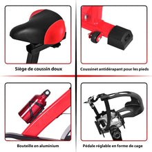 Load image into Gallery viewer, Vlo d'Exercice Intrieur avec Volant d'Inertie 8 KG Silencieux Bouilloire Porte-gobelet Ecran LCD Selle et Huidon Rglables -