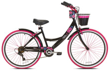 Load image into Gallery viewer, 26" Susan G. Komen Cruiser Bike, Adult, Ages 12+, Black and Pink
