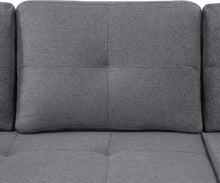 Load image into Gallery viewer, Zubaliya Canapé Convertible en Forme de L,canape lit 2 Places Convertible Gris,canapé 3 Places lit gigogne avec Fonction Couchage,équipé d'un Espace de Rangement