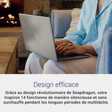 Load image into Gallery viewer, Dell Inspiron 14 (5441) Copilot+ PC Portable 14" Écran FHD+ 60 Hz Snapdragon X Plus 16 Go RAM 512 Go SSD Qualcomm Adreno Windows 11 Home Clavier rétroéclairé AZERTY - Gris Titane