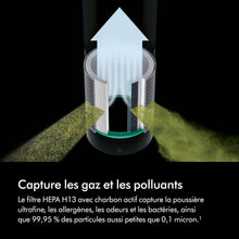 Load image into Gallery viewer, Dyson Pure Cool TP00 – Purificateur ventilateur tour sans pales, 10 vitesses, 434L/s, filtre HEPA 360°, capte 99,95% particules, Blanc/Argent