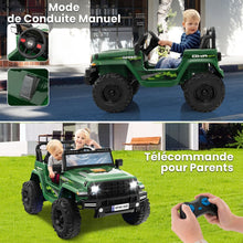 Load image into Gallery viewer, 24V Voiture lectrique 2 Places Enfants avec Tlcommande 2,4G Musique LED Dmarrage Lent 2 Vitesses Charge 35kg pour 3-8 Ans+ Rouge/Rose/Vert -