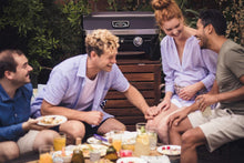 Load image into Gallery viewer, Attitude2go,Barbecue de Table  Faible fume,BBQ Portable, Couvercle,thermomtre,et Grille en Fonte,Alimentation : Cartouche de gaz CV 470 Plus,Gris