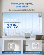 Load image into Gallery viewer, ECOVACS WINBOT W2 Pro Omni Robot Nettoyeur de vitres avec Station Multifonction, se Recharge Pendant Le Fonctionnement, buse à Triple Embout, système de Protection à 12 Niveaux