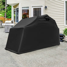 Load image into Gallery viewer, Abri de Moto Extérieur Tente Moto avec Housse en Tissu Oxford Fenêtres en Maille Enroulables Housse Moto Exterieur Étanche pour Moto Vélos Outils Noir -