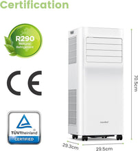 Load image into Gallery viewer, COMFEE' Climatiseur Mobile 9000 BTU/h 2,6kW, Contrôle APP, 3 Modes, 3 Vitesses de ventilation, Dimensions compactes, Pour pièces de 33㎡, Breezy Cool 2.6, Fonctionne avec Alexa
