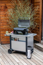 Load image into Gallery viewer, Attitude2go,Barbecue de Table à Faible fumée,BBQ Portable,à Couvercle,thermomètre,et Grille en Fonte,Alimentation : Cartouche de gaz CV 470 Plus,Gris
