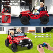 Load image into Gallery viewer, 24V Voiture lectrique 2 Places Enfants avec Tlcommande 2,4G Musique LED Dmarrage Lent 2 Vitesses Charge 35kg pour 3-8 Ans+ Rouge/Rose/Vert -