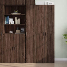 Load image into Gallery viewer, vidaXL Buffet Haut chêne Marron 30x42,5x185 cm Bois d'ingénierie, Buffet, Armoire de Rangement, Panneau latéral, Armoire, Armoire latérale