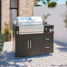 Load image into Gallery viewer, Cuisine extérieure en métal avec évier Barbecue et Rangement