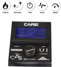 Load image into Gallery viewer, Care Fitness - Vélo Elliptique Motorisé CE-685-24 Niveaux de Difficulté - 24 Programmes - Compteur Écran LCD - Port USB - Porte Tablette - Compatible Application Kinomap