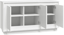 Load image into Gallery viewer, vidaXL Buffet, Armoire Latérale avec 6 Compartiments, Placard avec Porte, Meuble de Rangement Salle de Séjour, Moderne, Blanc Bois d'Ingénierie