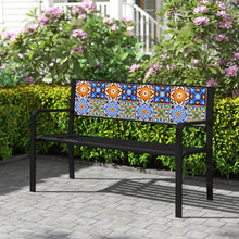 Load image into Gallery viewer, Tangkula 50" Metal Patio Park Bench