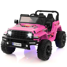 Load image into Gallery viewer, 24V Voiture lectrique 2 Places Enfants avec Tlcommande 2,4G Musique LED Dmarrage Lent 2 Vitesses Charge 35kg pour 3-8 Ans+ Rouge/Rose/Vert -