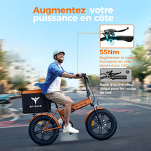 Load image into Gallery viewer, ENGWE Vélo Électrique Pliable, Batterie 48V 13Ah Amovible, Autonomie de 50-120 km，20'' ×4.0'' Fat Tire 7-Speed E-Bike for Any Terrain