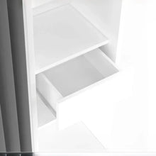 Load image into Gallery viewer, Dressing Extensible Blanc &amp; Gris avec Rideau - tagres - Double Penderie -