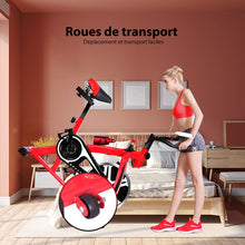 Load image into Gallery viewer, Vélo d'Exercice Intérieur avec Volant d'Inertie 8 KG Silencieux Bouilloire Porte-gobelet Ecran LCD Selle et Huidon Réglables -