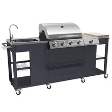 Load image into Gallery viewer, Cuisine d'extérieur TEXAS - 4+1 brûleurs -