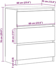 Load image into Gallery viewer, vidaXL Buffet, Meuble de Rangement avec Tiroir, Armoire de Rangement, Organisateur Salon Salle de Séjour Intérieur, Noir Bois d’Ingénierie