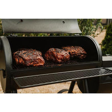 Load image into Gallery viewer, Highland Offset Charcoal Smoker and Grill in Black with 900 Sq. In. Cooking Space