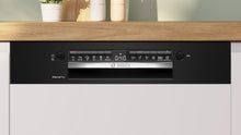 Load image into Gallery viewer, Bosch SMI4HCB19E, Série 4, Lave-vaisselle encastrable, 60cm, 14 couverts, Silence Plus 42 dB, Bandeau noir