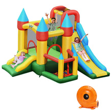 Load image into Gallery viewer, Château Gonflable avec Souffleur pour Enfants de 3 à 10 Ans avec Plusieurs Types de Jeu Différents 330 x 300 x 210 cm -