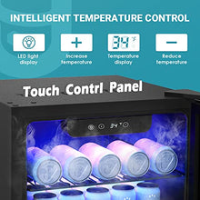 Load image into Gallery viewer, Frigorifero per bevande,mini frigo da 126 lattine con porta in vetro -