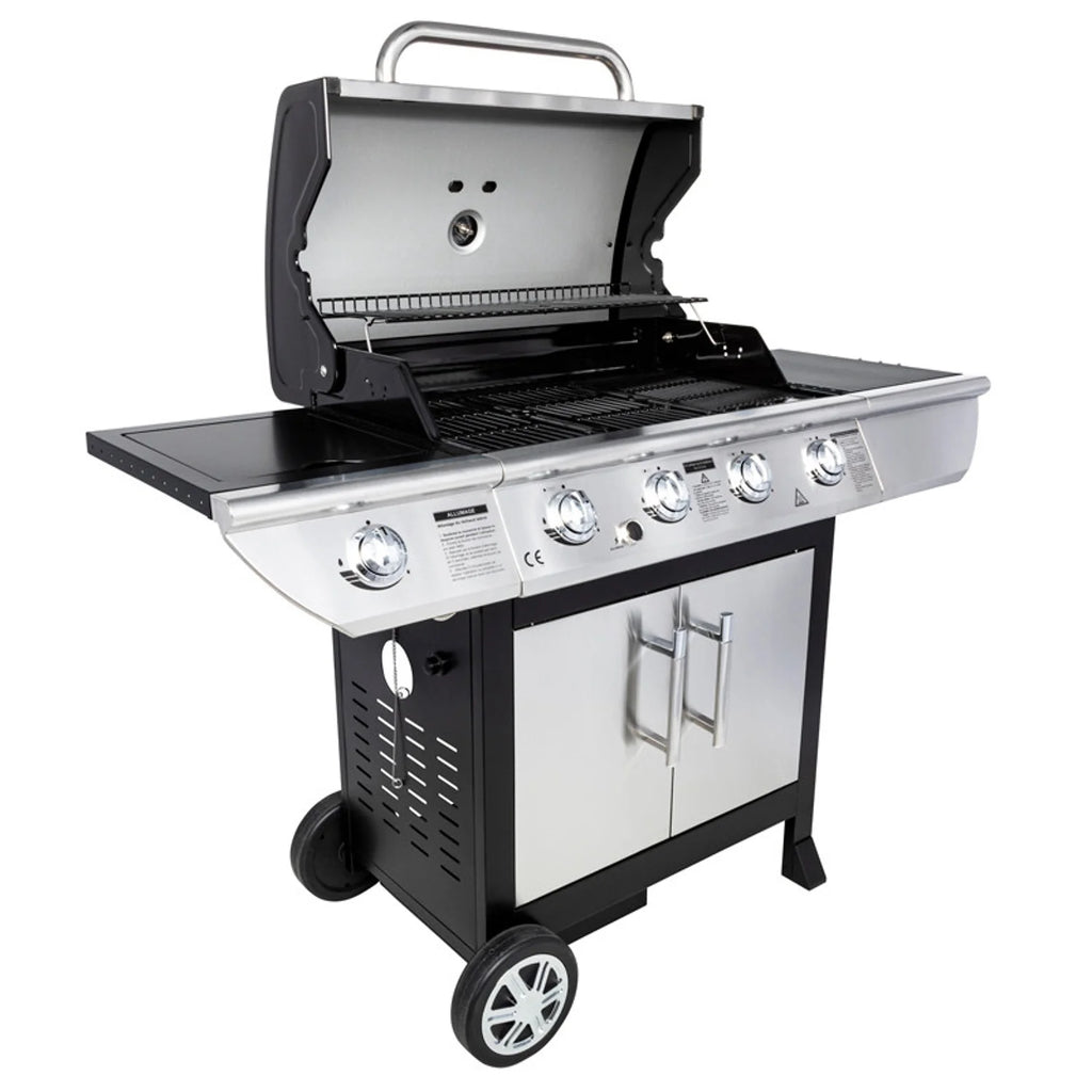 Barbecue au gaz BRISBANE - 4 br没leurs 14kW + rchaud Somagic -