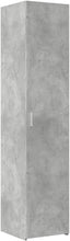 Load image into Gallery viewer, vidaXL Buffet Haut Gris béton 40x42,5x185 cm Bois d'ingénierie, Buffet, Armoire de Rangement, Panneau latéral, Armoire, Armoire latérale