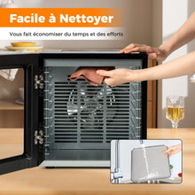 Load image into Gallery viewer, Déshydrateur Alimentaire Séchoir à 10 Plateaux en Acier Inoxydable avec 10 Programmes Préréglés Minuterie de 48H&amp;Température de 30-75Noir -