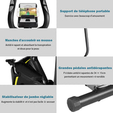 Load image into Gallery viewer, Vlo Elliptique avec 8 Niveaux de Rsistance-Masse d'Inertie 2 kg Pouls  la Main Affichage LCD -