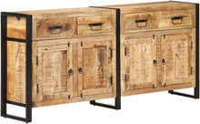 Load image into Gallery viewer, vidaXL Buffet Meuble de Rangement Armoire de Rangement avec 4 Tiroirs et 2 Compartiments Maison Intérieur 172x35x80 cm Bois de Manguier Massif