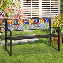 Load image into Gallery viewer, Tangkula 50" Metal Patio Park Bench