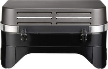 Load image into Gallery viewer, Attitude2go,Barbecue de Table à Faible fumée,BBQ Portable,à Couvercle,thermomètre,et Grille en Fonte,Alimentation : Cartouche de gaz CV 470 Plus,Gris