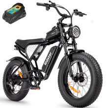 Load image into Gallery viewer, Ridstar Electric Bike for Adults Q20, 1200W 30MPH, 48V 15.6ah Electric Bicycle, 7 Speed Full Suspension Mountain Bike UL2849