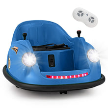 Load image into Gallery viewer, Auto-tamponneuse Electrique 12V pour Enfants Alimente par Batterie Tlcommande Lumires LED Musique pour les 2-5 Ans Rose/Rouge/Bleu -