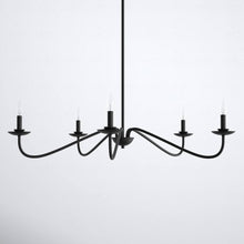 Load image into Gallery viewer, Abigeal 5 - Light Candle Style Classic Chandelier Birch Lane Finish: Matte Black