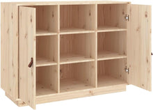 Load image into Gallery viewer, vidaXL Buffet, Armoire Latérale avec Compartiment, Placard avec Porte, Meuble de Rangement Salon Salle de Séjour, Moderne, Marron Bois Massif de Pin